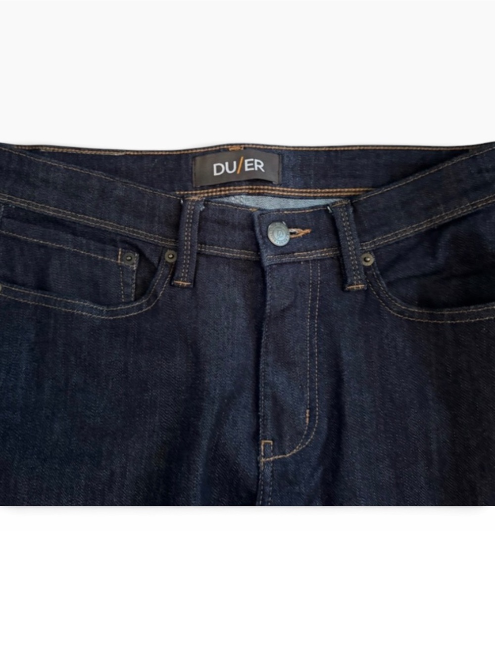 DU/ER L2X Slim Fit Performance Denim Jeans Men's 30x30 Dark Wash - Picture 2 of 9